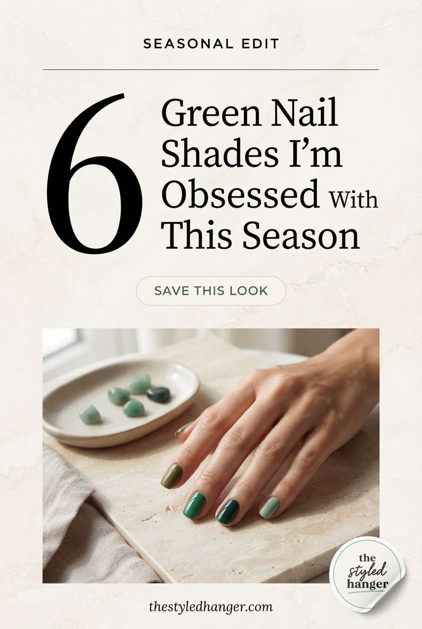 6 Green Nail Shades I'm Obsessed With This Season