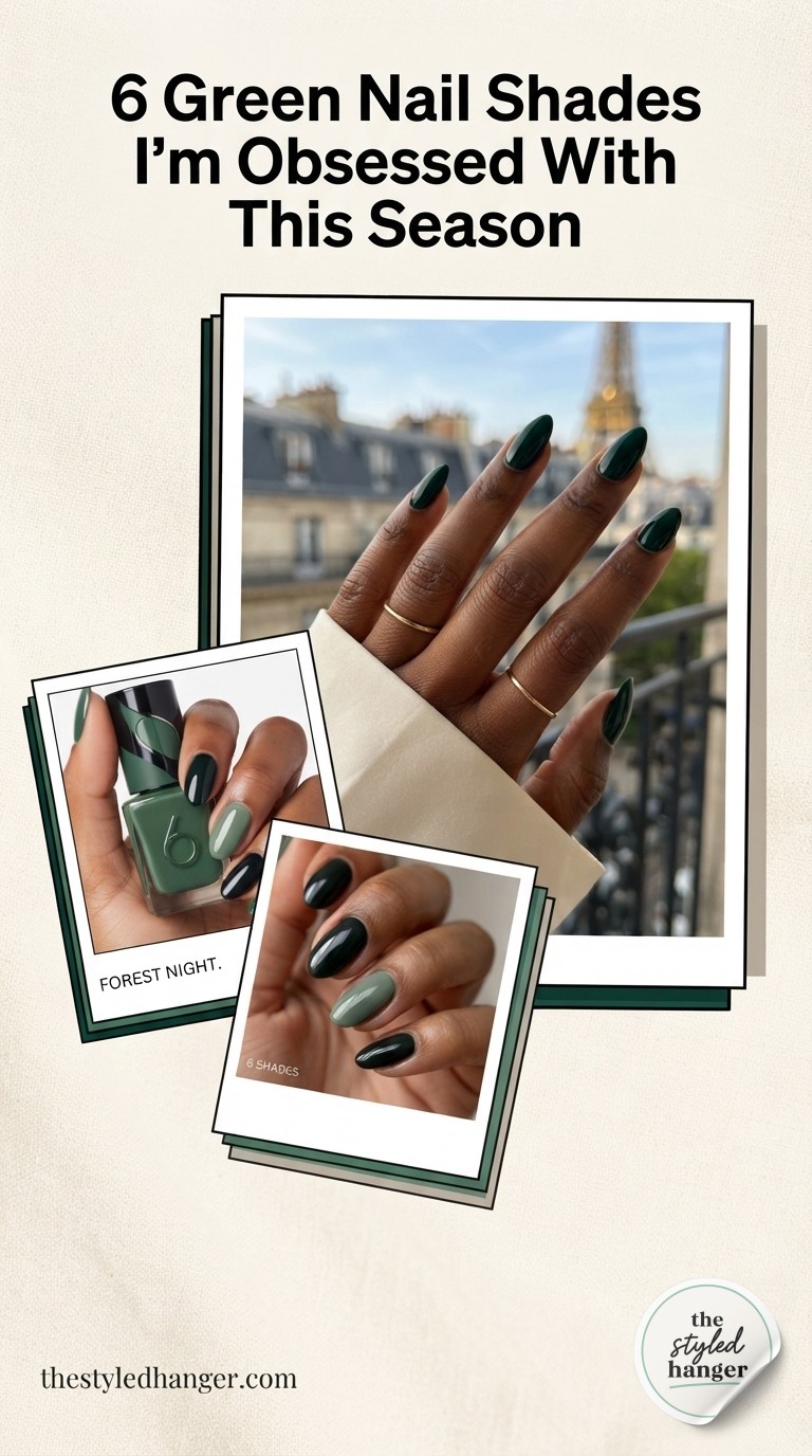 6 Green Nail Shades I'm Obsessed With This Season