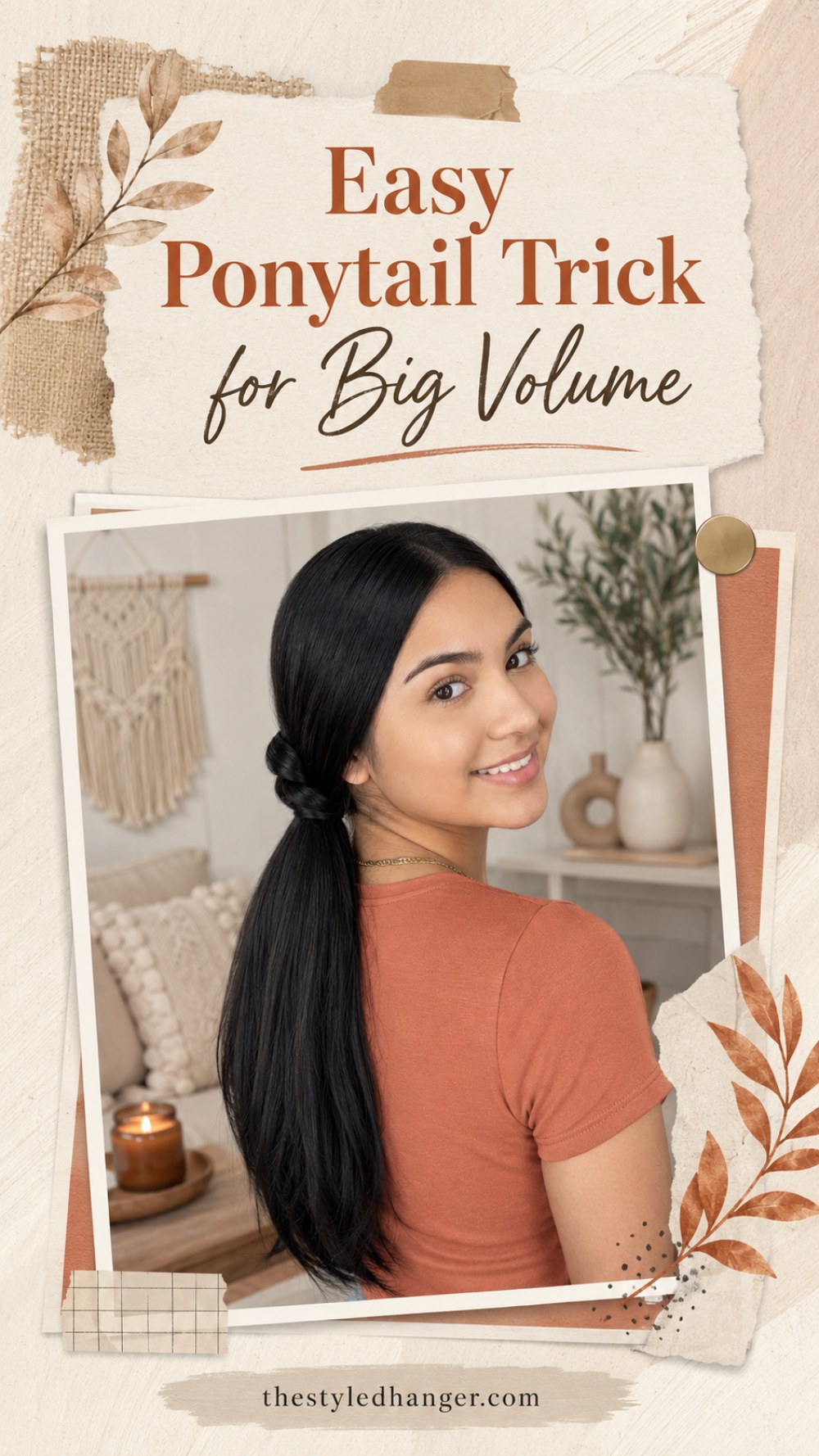 Easy Ponytail Trick for Big Volume