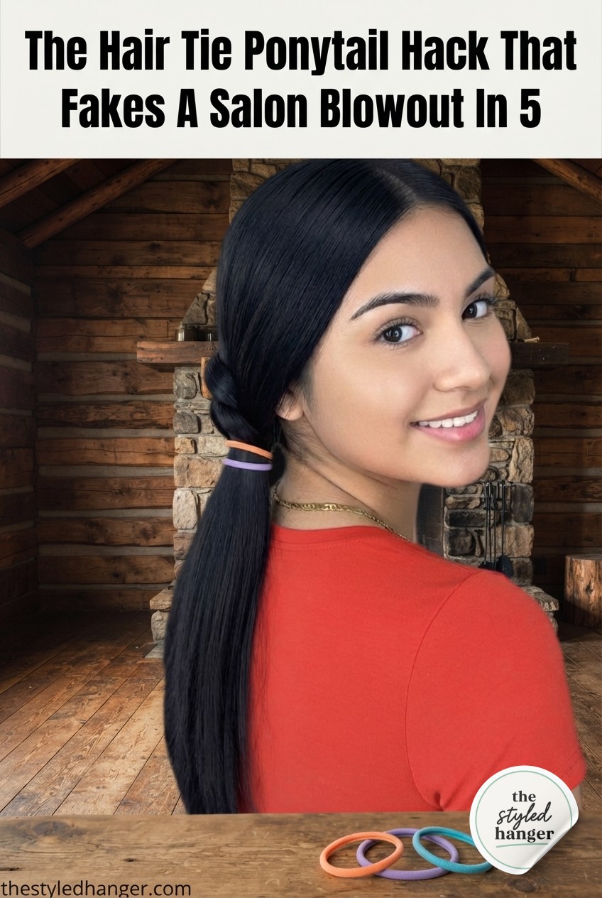 The Hair Tie Ponytail Hack That Fakes A Salon Blowout In 5
