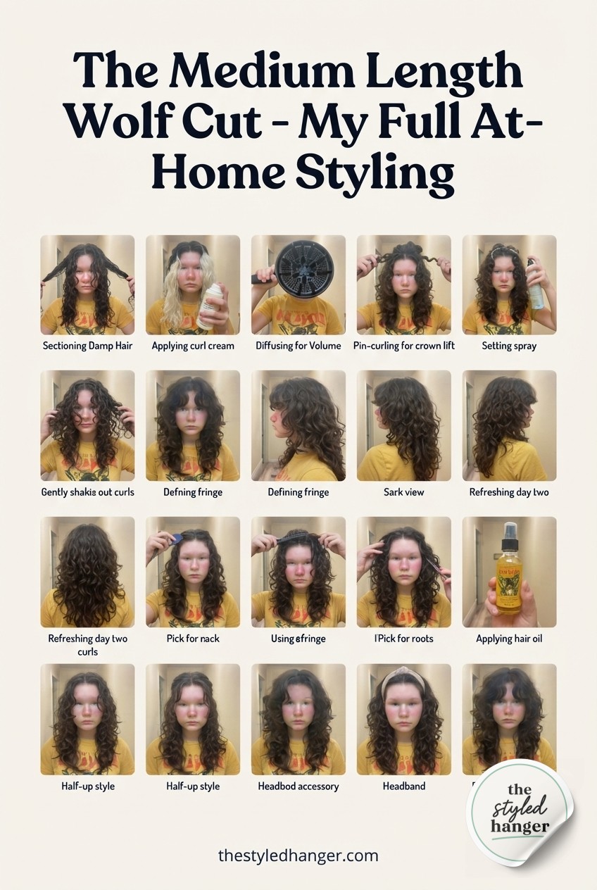 The Medium Length Wolf Cut - My Full At - Home Styling