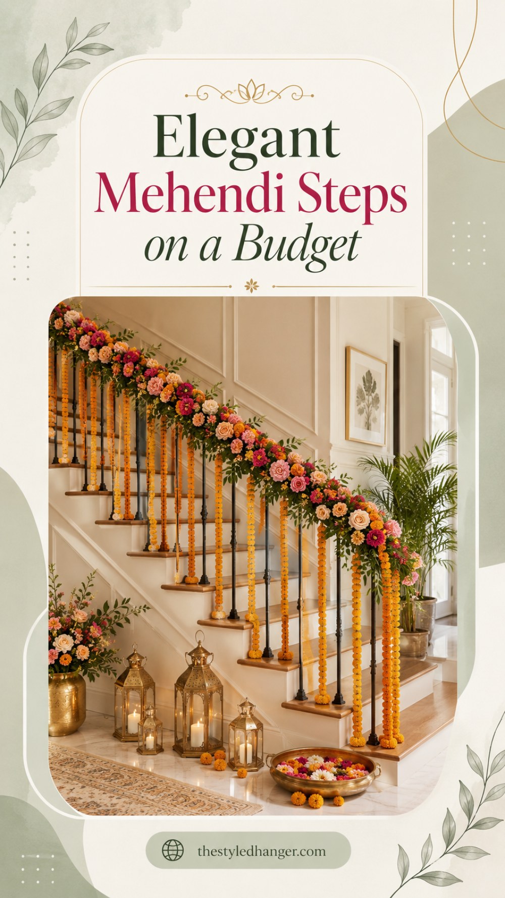Elegant Mehendi Steps on a Budget