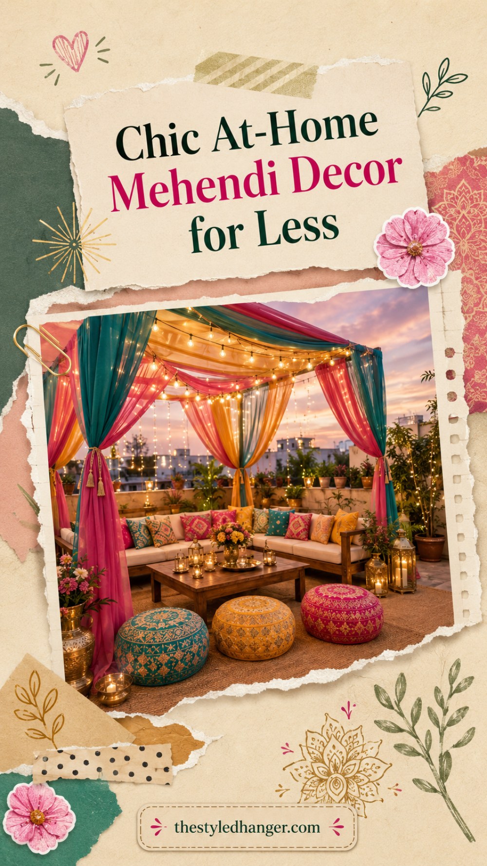 Chic At-Home Mehendi Decor for Less