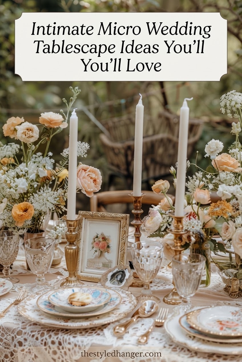 Intimate Micro Wedding Tablescape Ideas You'll Love