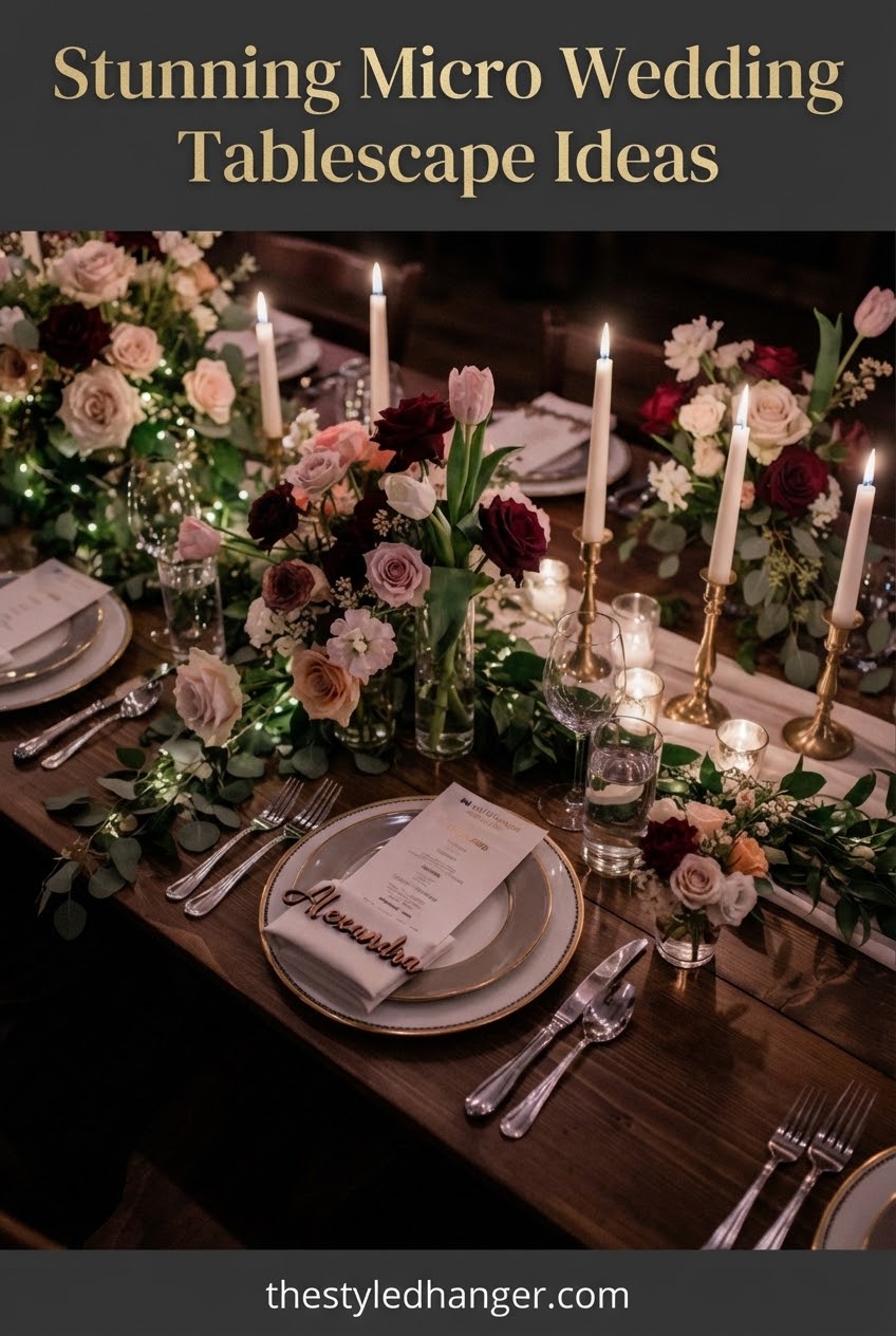 Stunning Micro Wedding Tablescape Ideas