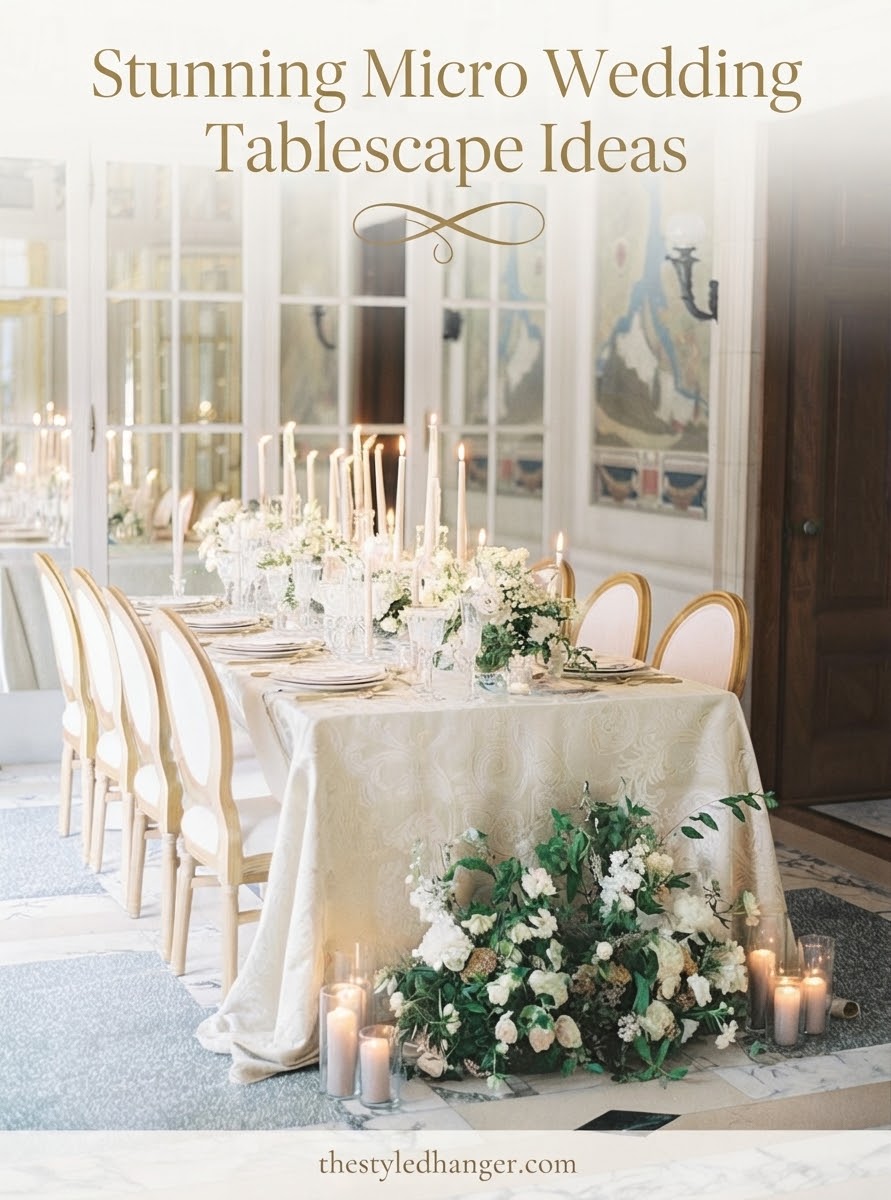 Stunning Micro Wedding Tablescape Ideas