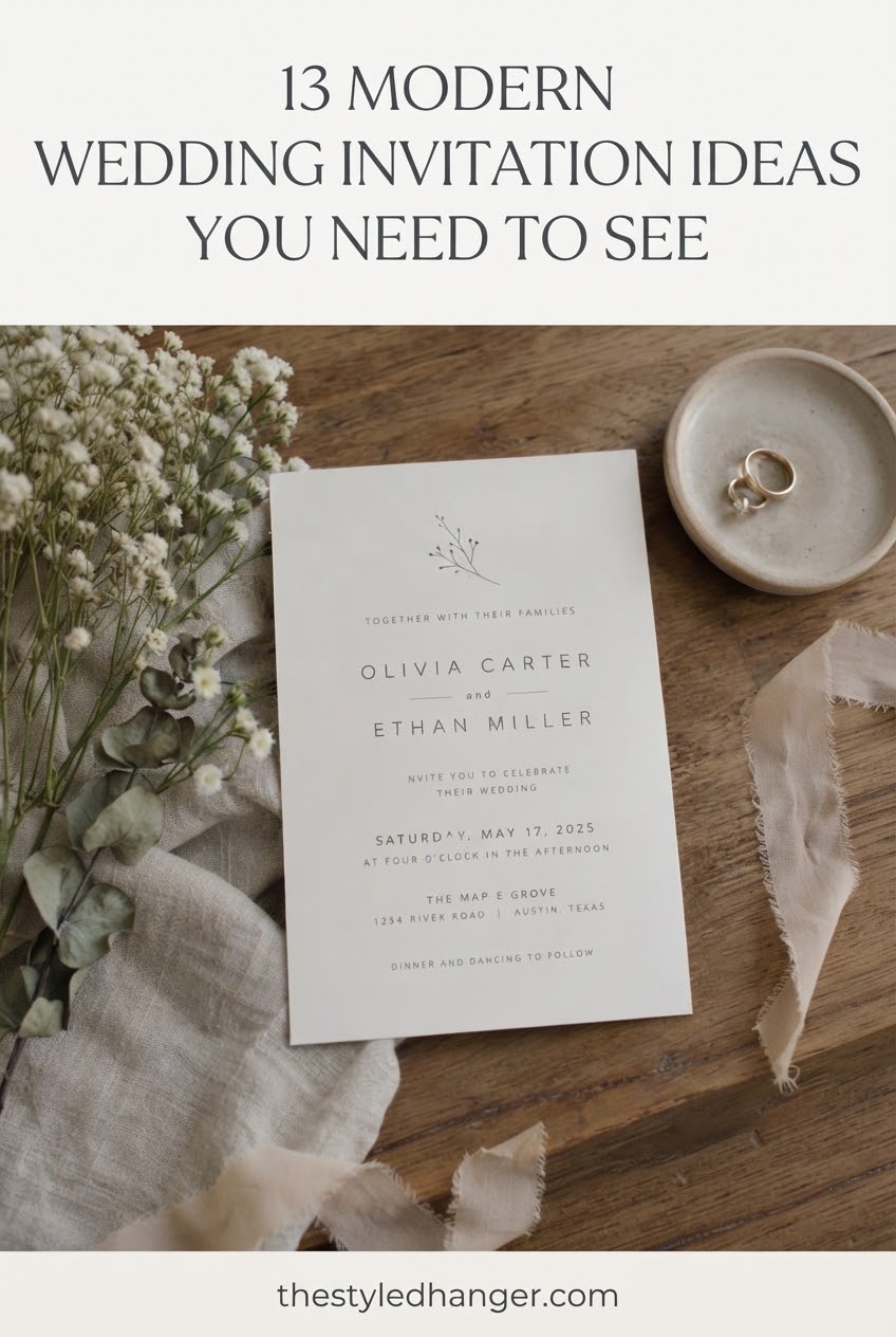 13 Modern Wedding Invitation Ideas You Need to See