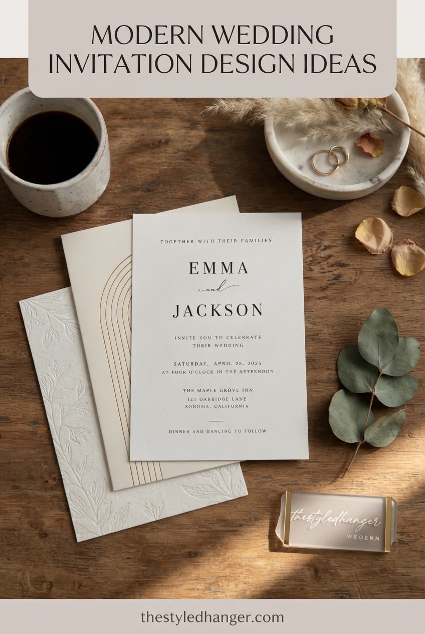 Modern Wedding Invitation Design Ideas
