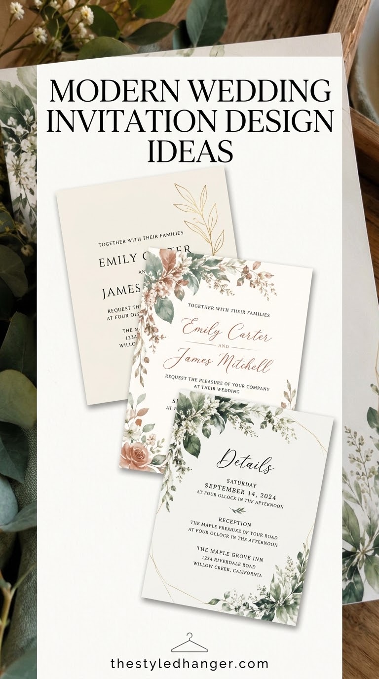 Modern Wedding Invitation Design Ideas