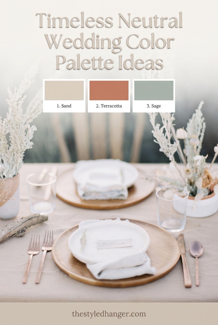 Timeless Neutral Wedding Color Palette Ideas