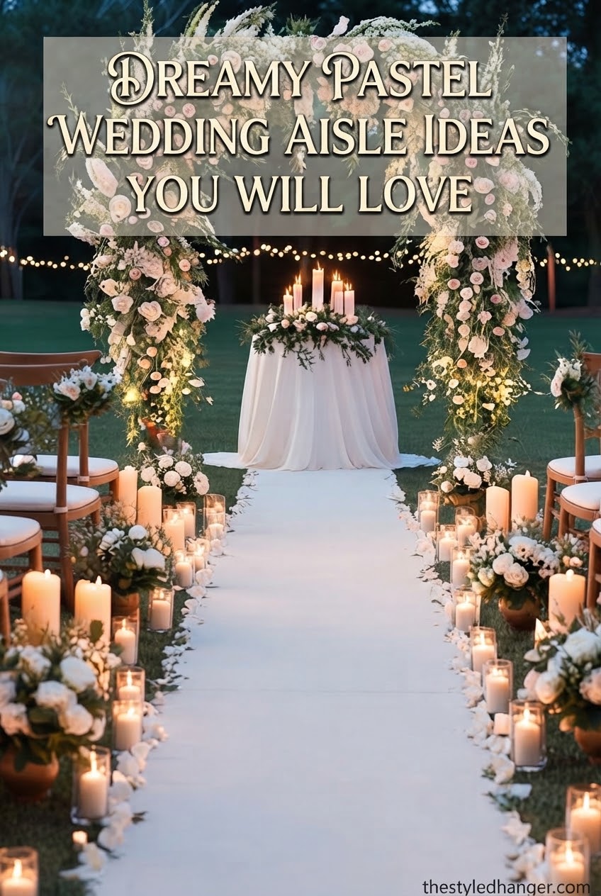 Dreamy Pastel Wedding Aisle Ideas You Will Love