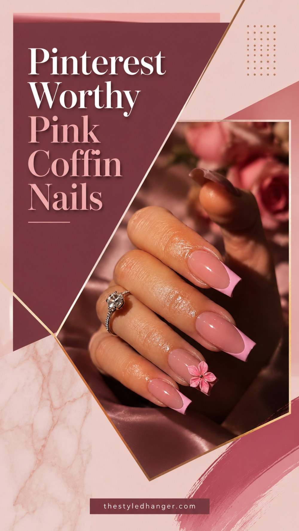 Pinterest Worthy Pink Coffin Nails