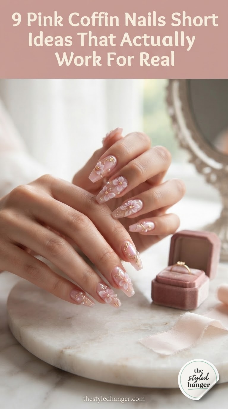 9 Pink Coffin Nails Short Ideas That Actually Work For Real