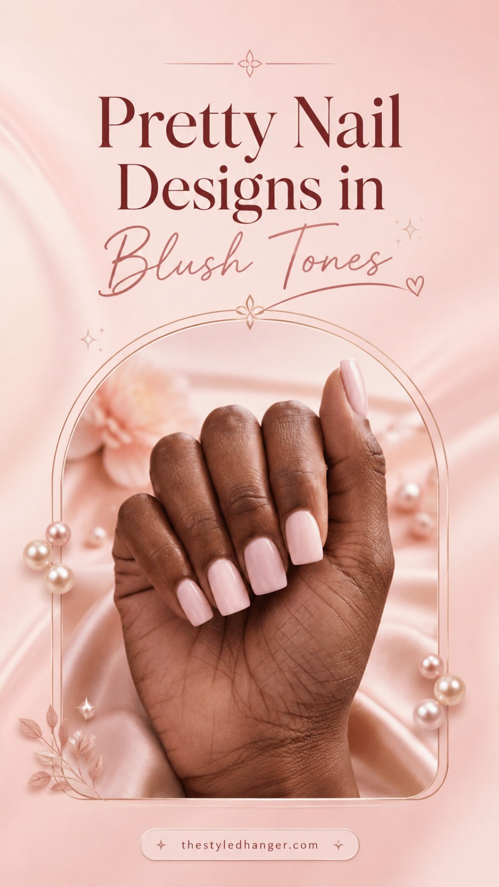 Pretty Nail Designs in Blush Tones