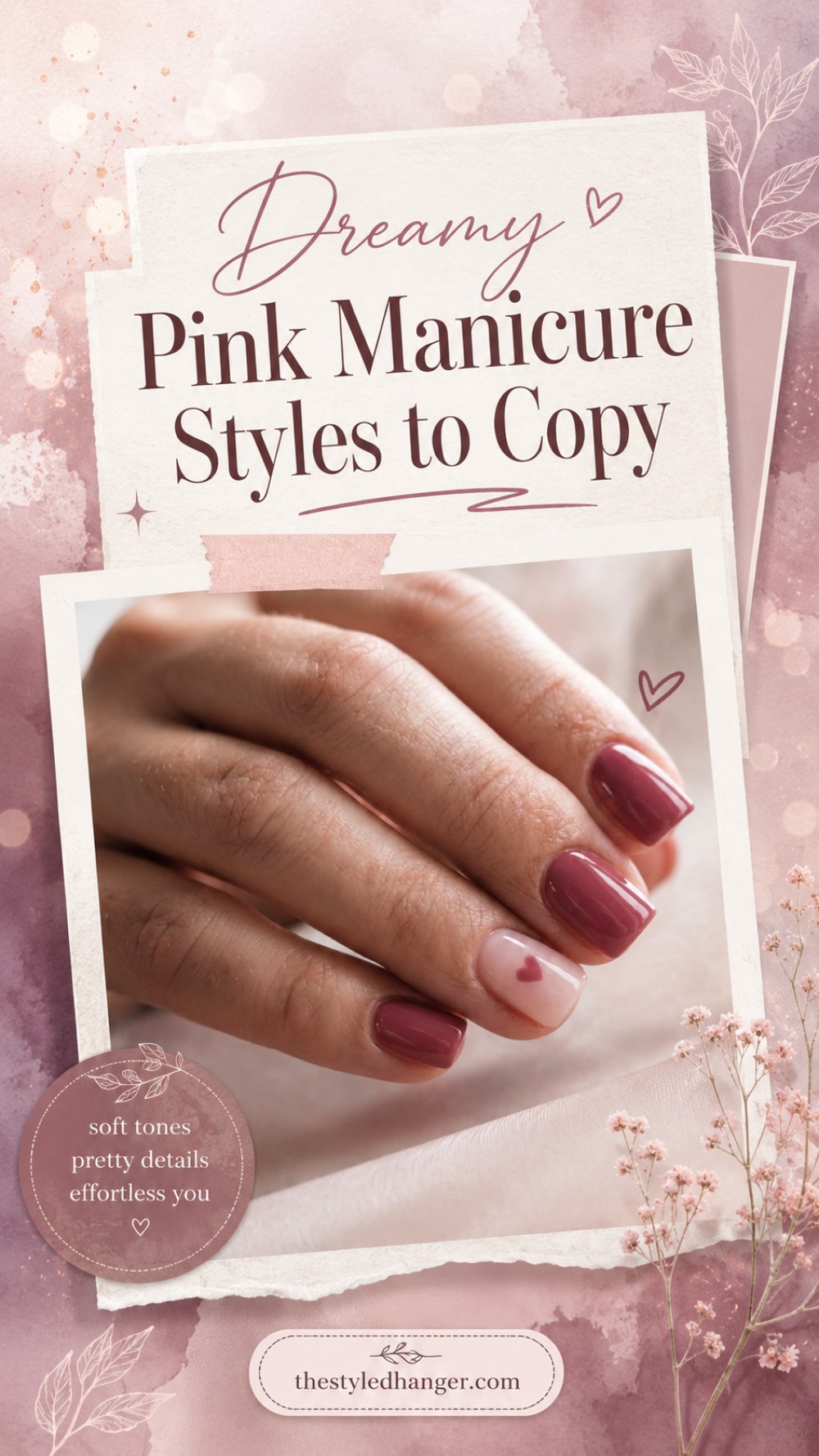 Dreamy Pink Manicure Styles to Copy