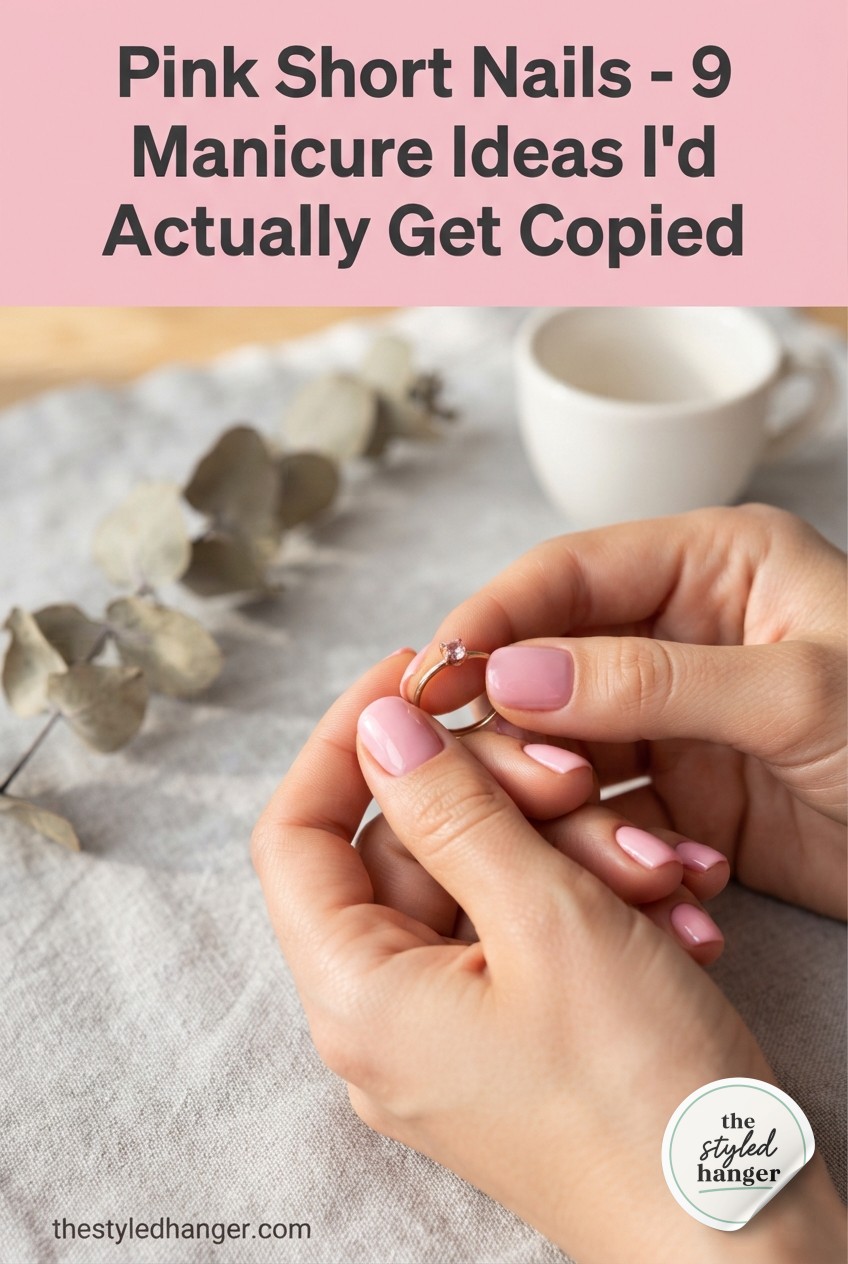 Pink Short Nails - 9 Manicure Ideas I'd Actually Get Copied