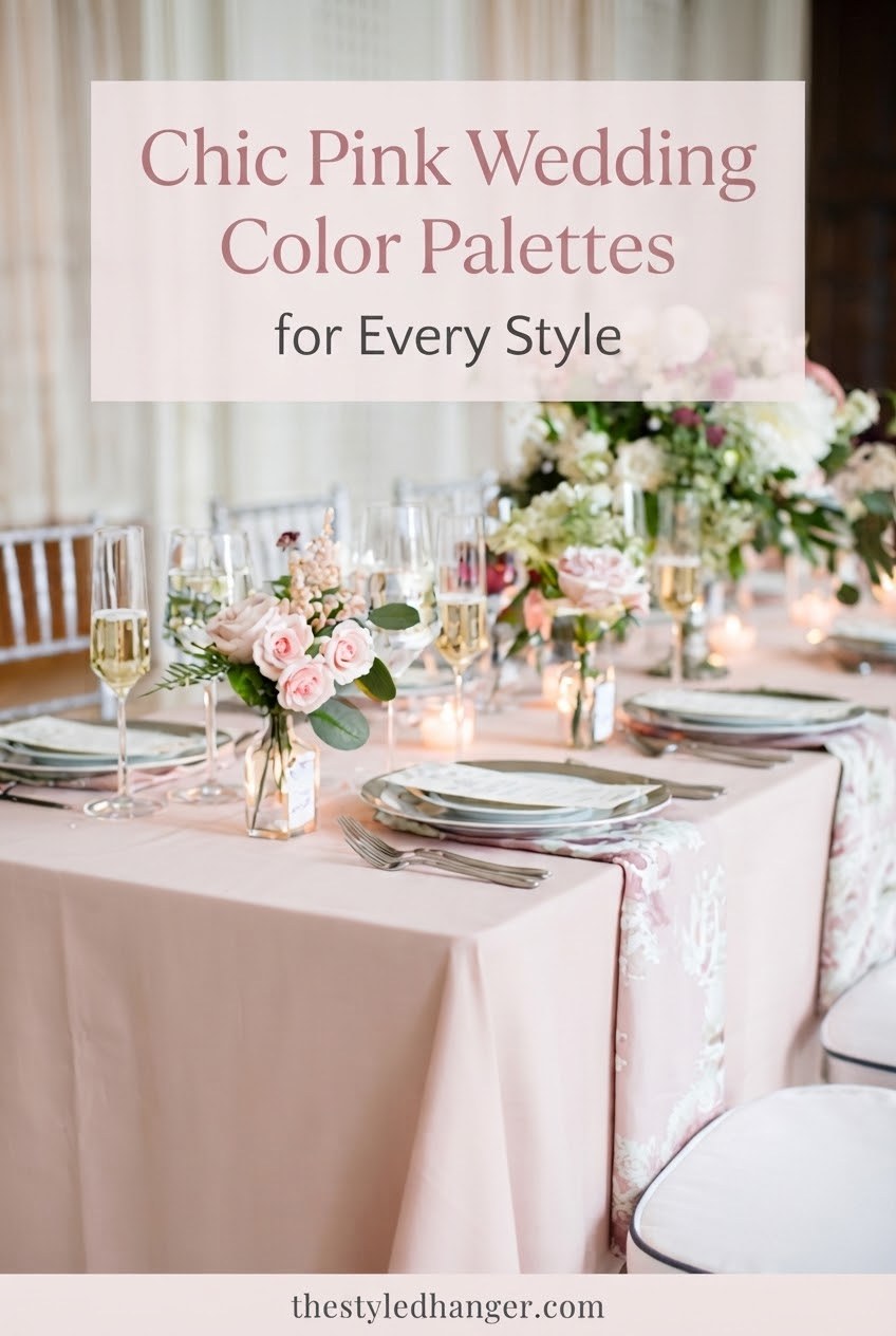 Chic Pink Wedding Color Palettes for Every Style