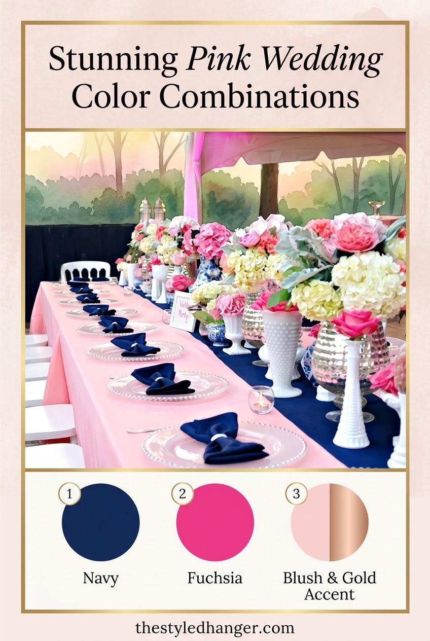 Stunning Pink Wedding Color Combinations