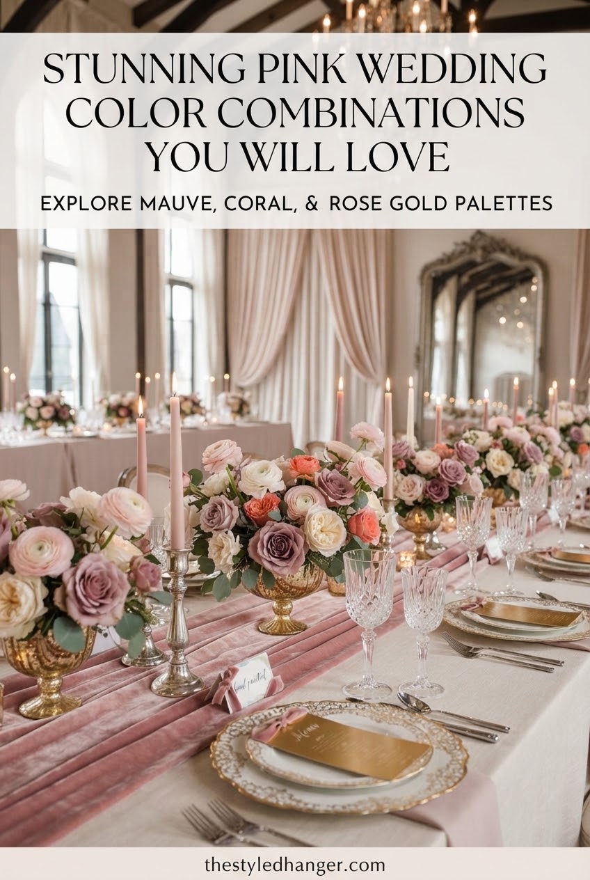 Stunning Pink Wedding Color Combinations You Will Love