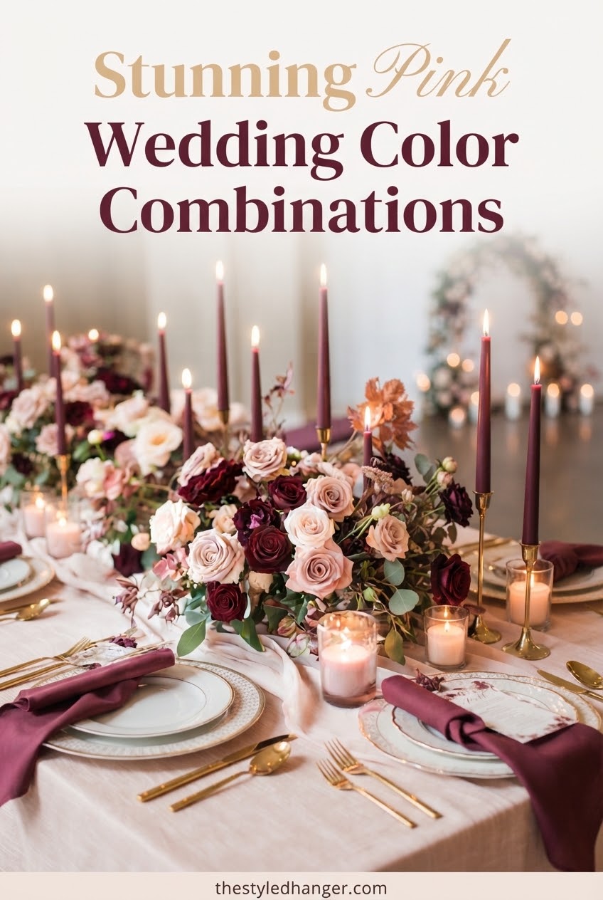 Stunning Pink Wedding Color Combinations