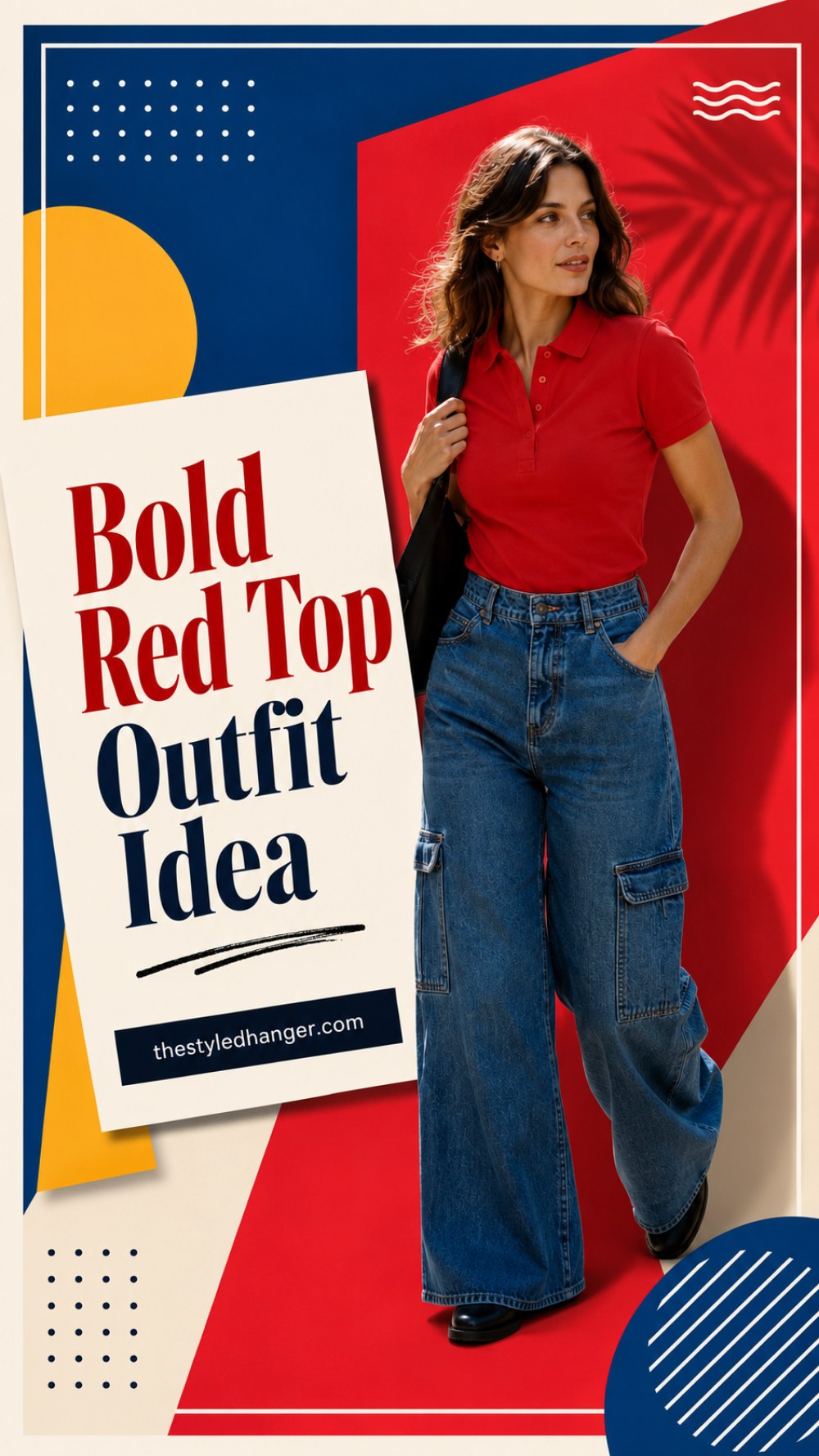 Bold Red Top Outfit Idea