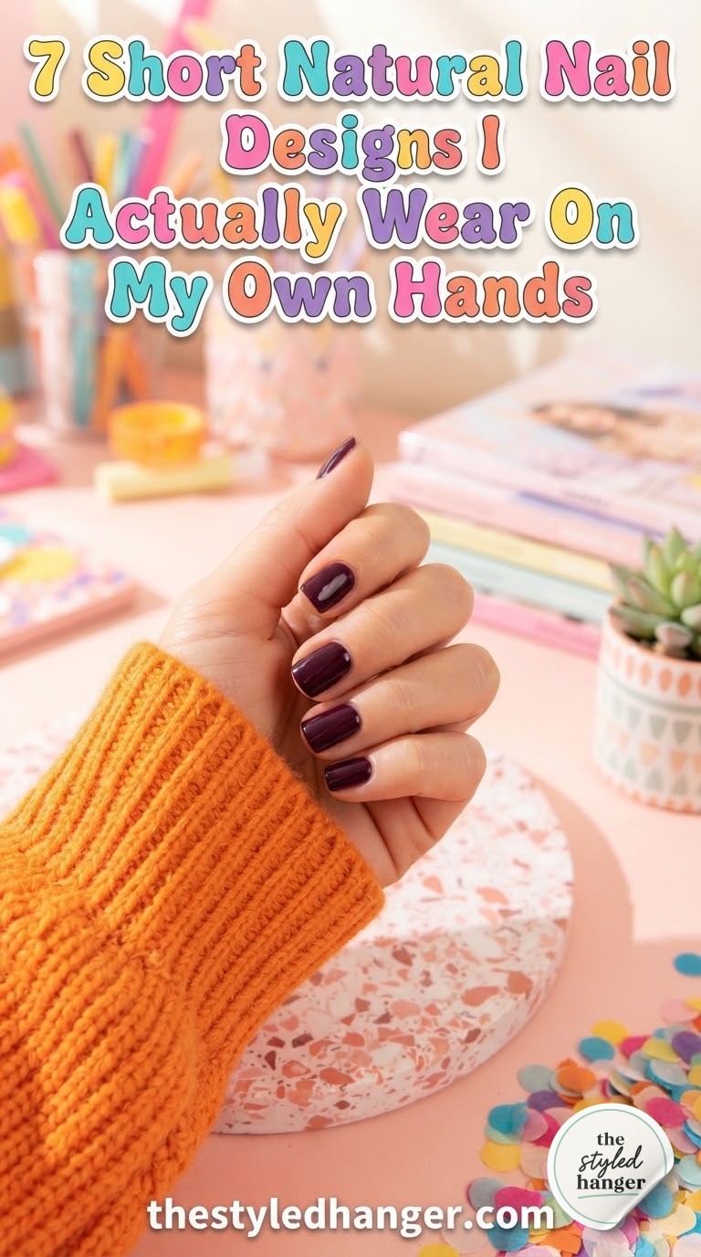 7 Short Natural Nail Designs I Actually Wear On My Own Hands