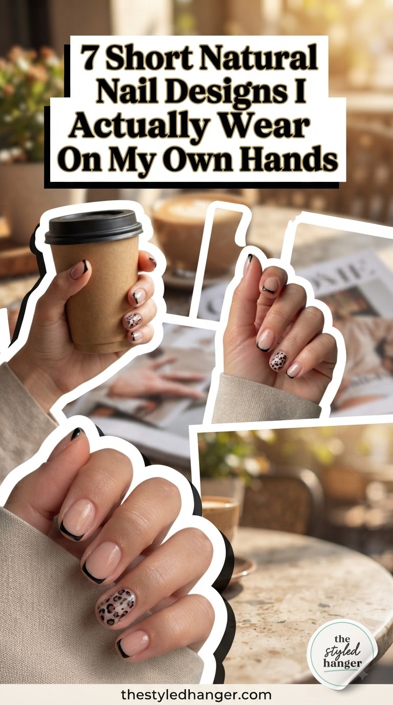 7 Short Natural Nail Designs I Actually Wear On My Own Hands