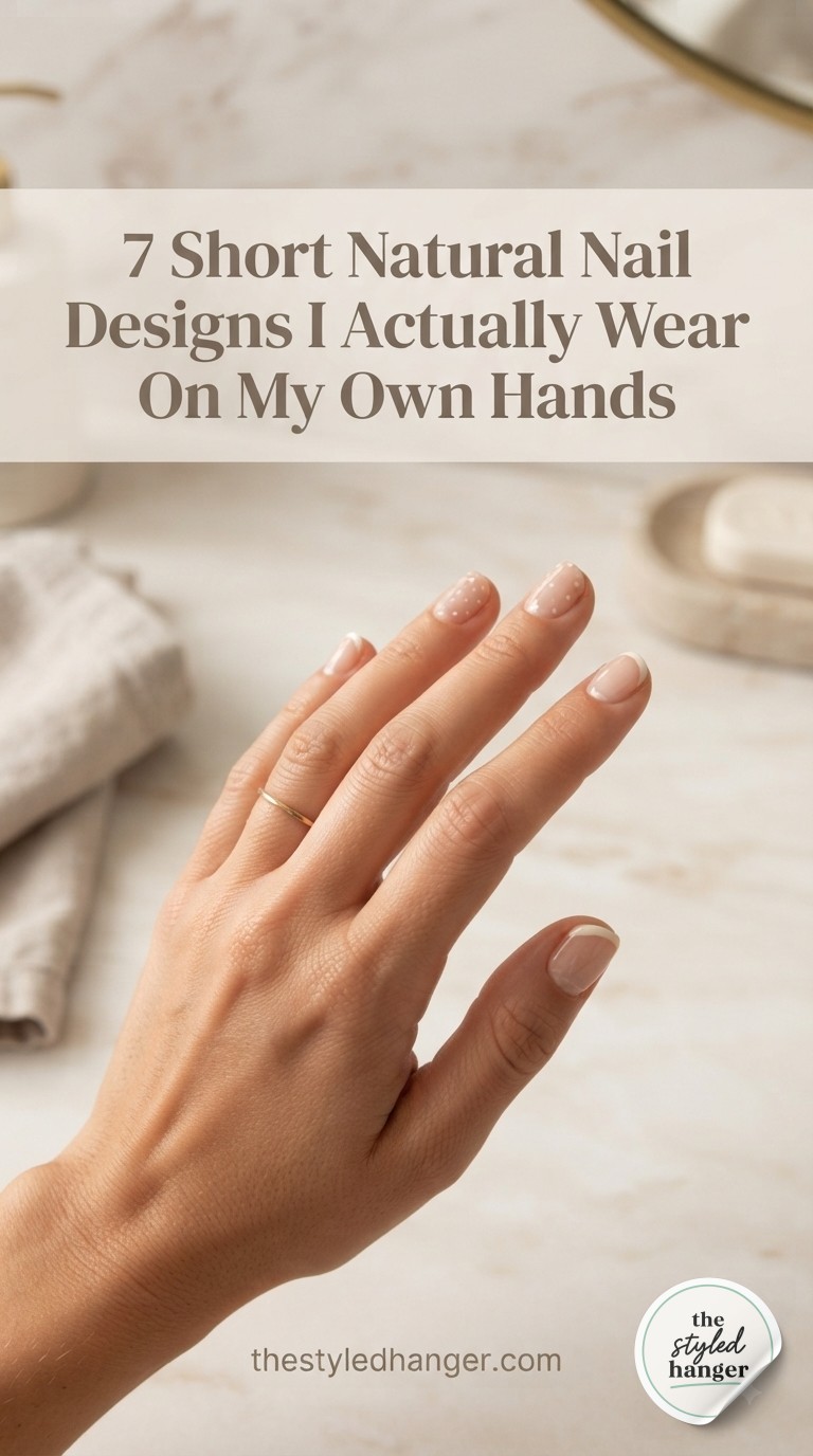 7 Short Natural Nail Designs I Actually Wear On My Own Hands