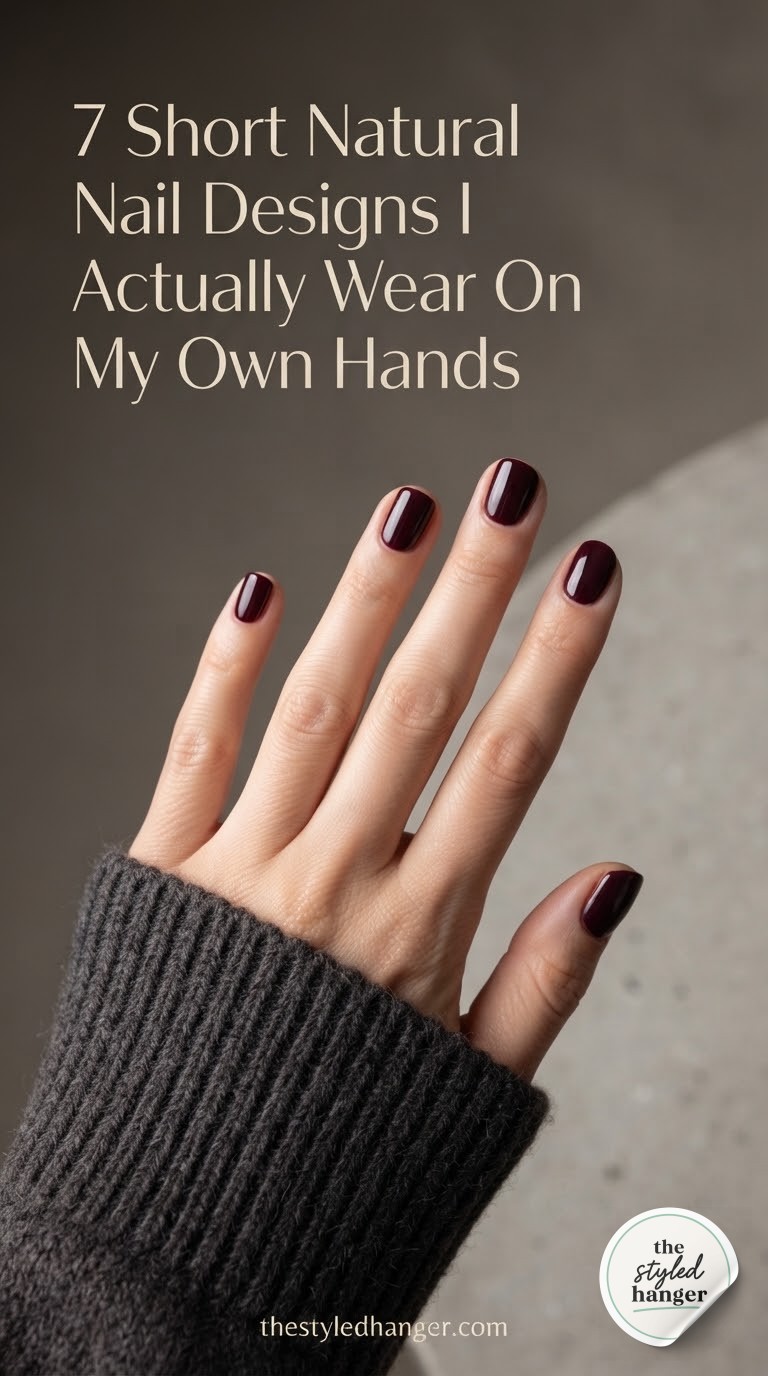 7 Short Natural Nail Designs I Actually Wear On My Own Hands