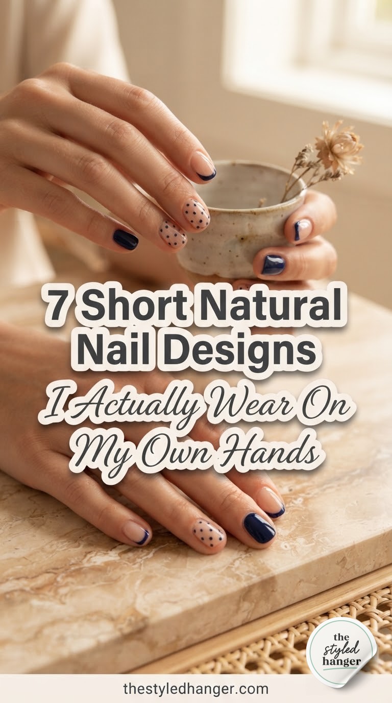 7 Short Natural Nail Designs I Actually Wear On My Own Hands