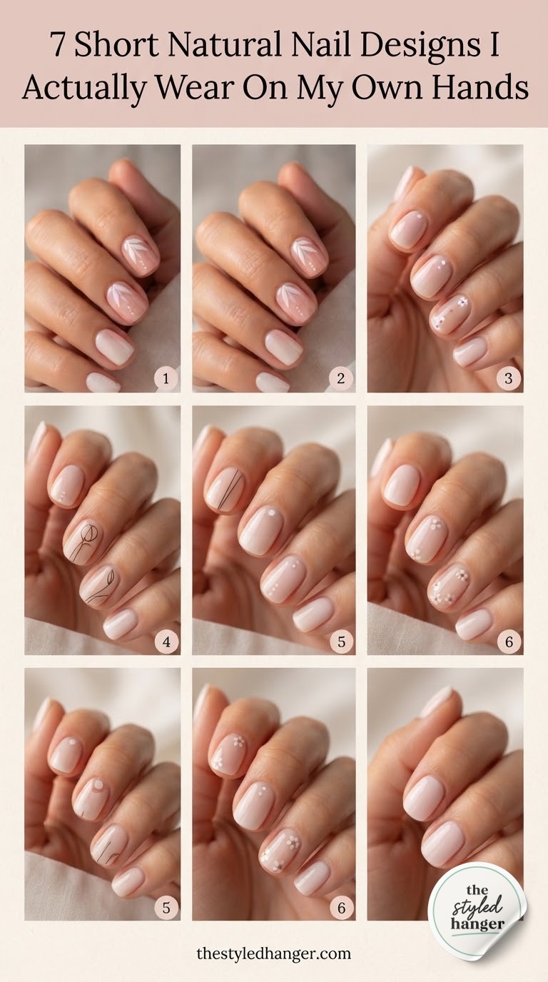 7 Short Natural Nail Designs I Actually Wear On My Own Hands