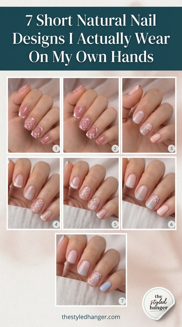 7 Short Natural Nail Designs I Actually Wear On My Own Hands