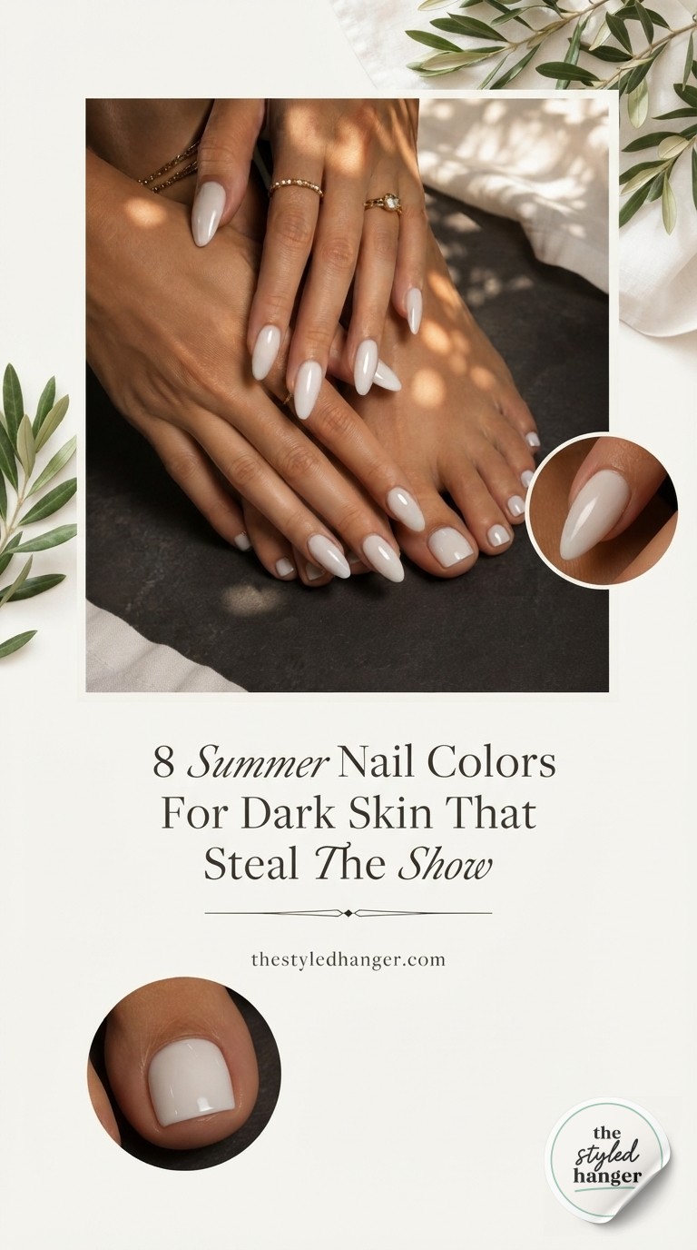 8 Summer Nail Colors For Dark Skin That Steal The Show