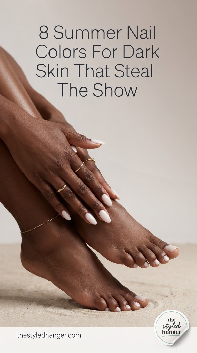 8 Summer Nail Colors For Dark Skin That Steal The Show