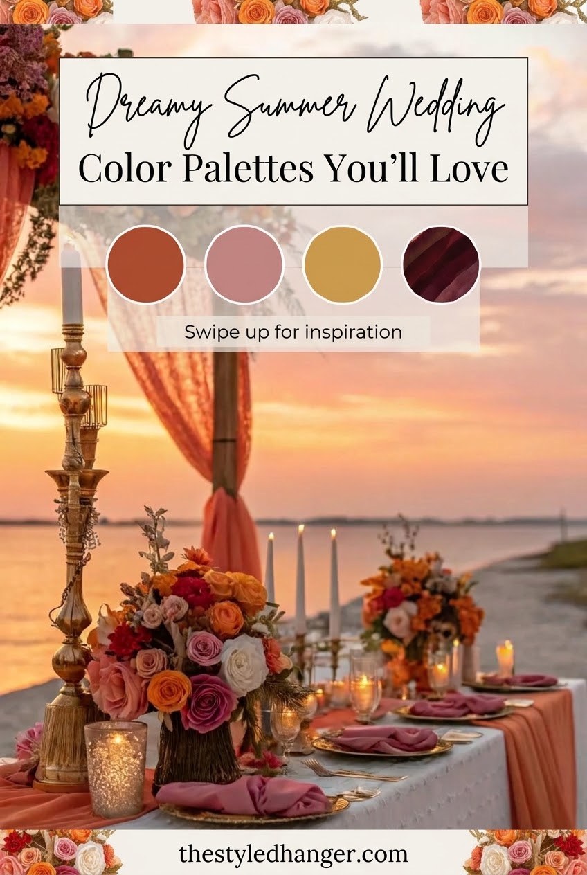 Dreamy Summer Wedding Color Palettes You'll Love