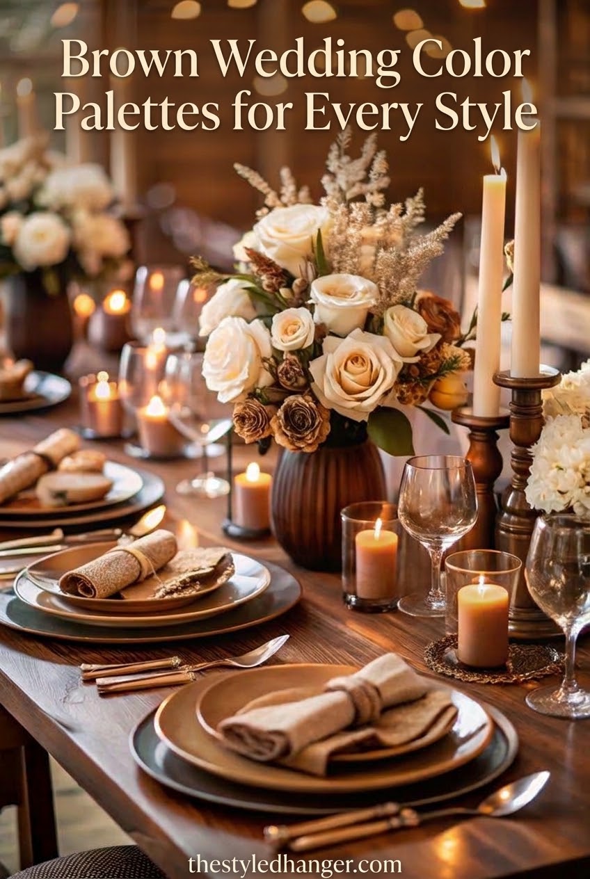 Brown Wedding Color Palettes for Every Style