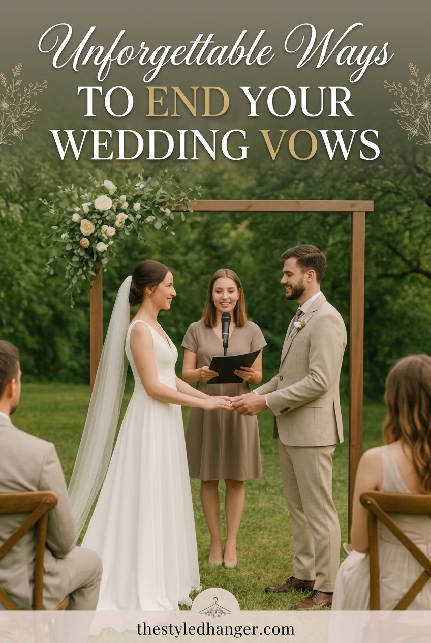 Unforgettable Ways to End Your Wedding Vows