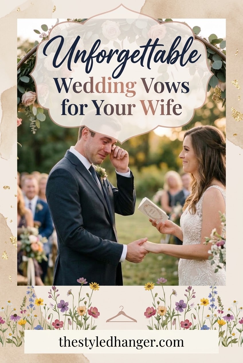Unforgettable Wedding Vows for Your Wife