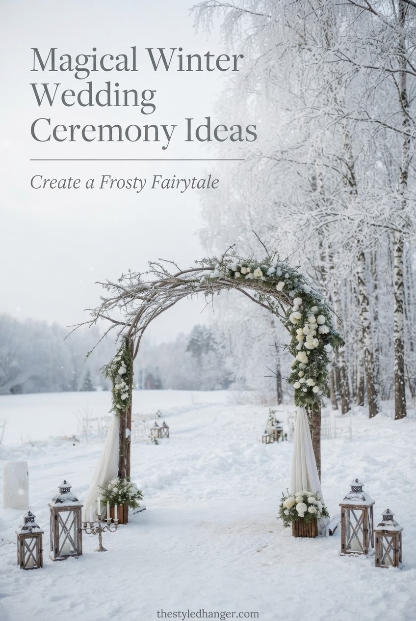 Magical Winter Wedding Ceremony Ideas