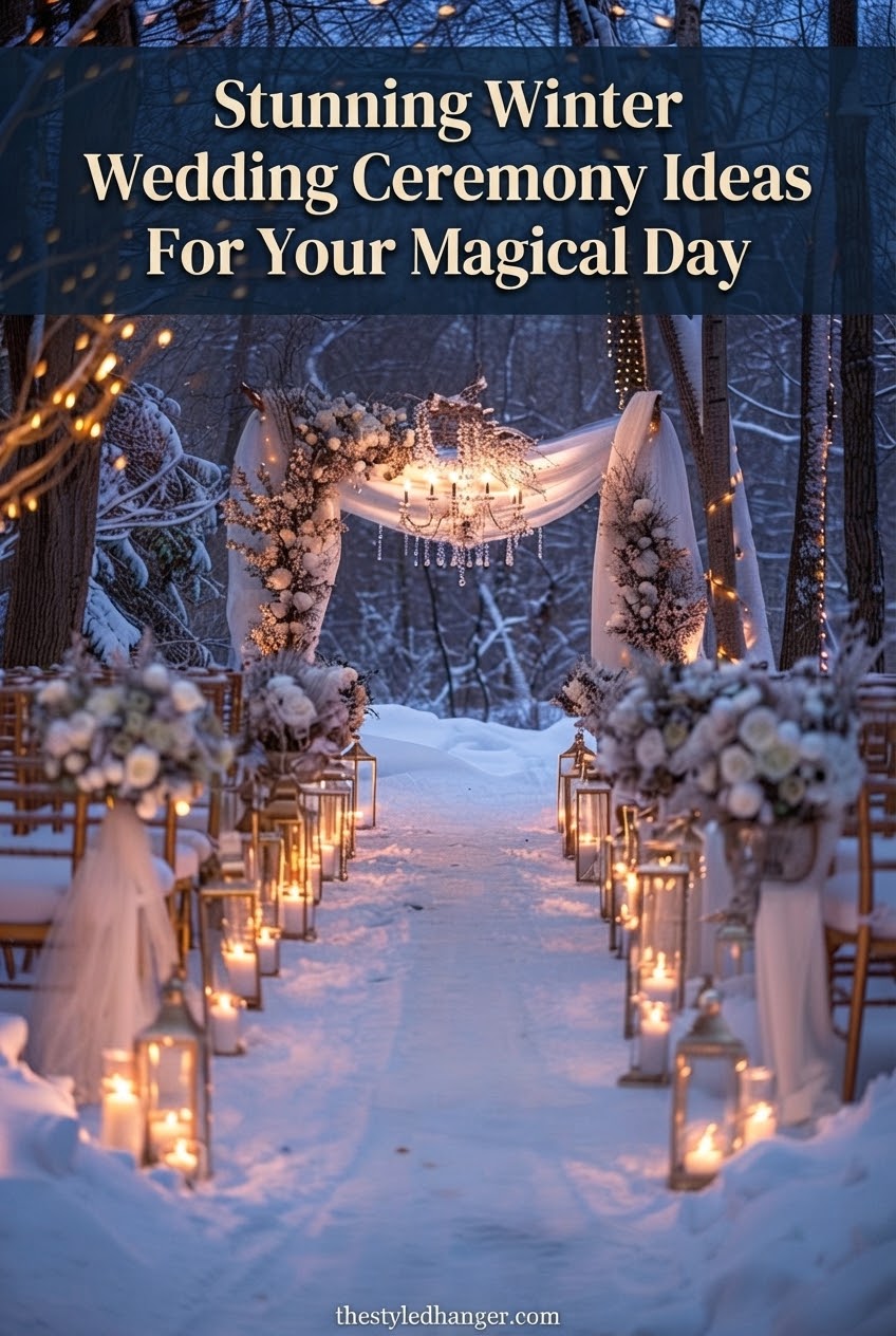 Stunning Winter Wedding Ceremony Ideas For Your Magical Day
