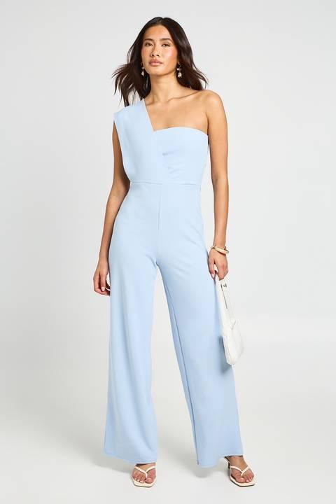 Pastel spring wedding jumpsuit
