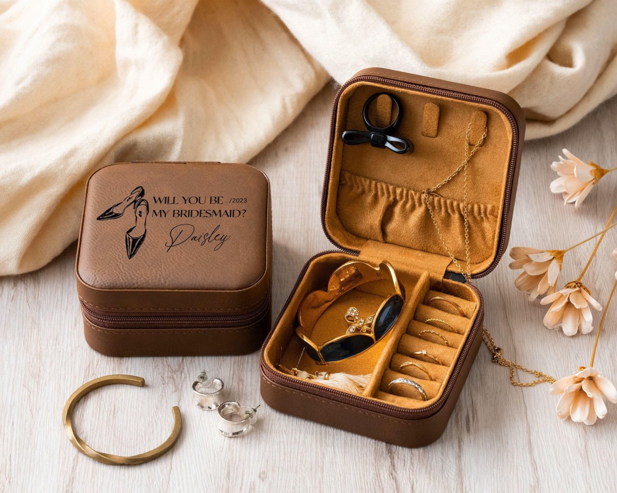 Personalized leather gift box