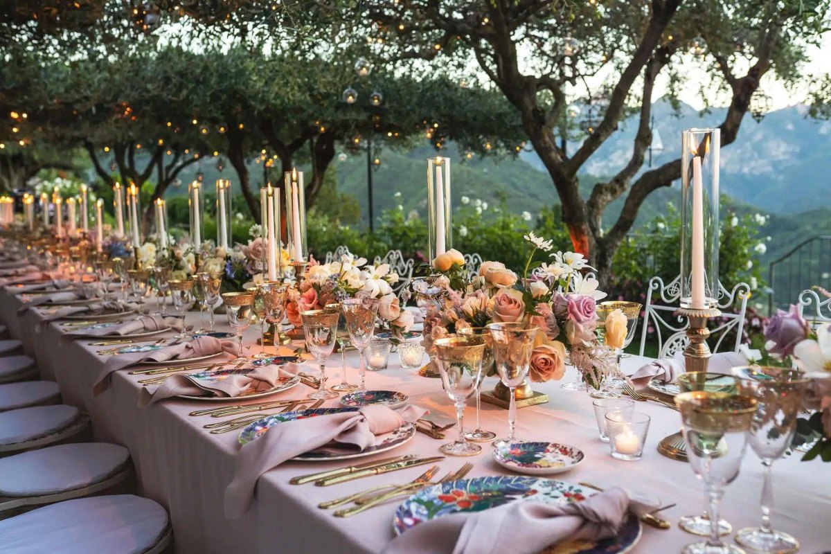 Luxury personalized wedding table details