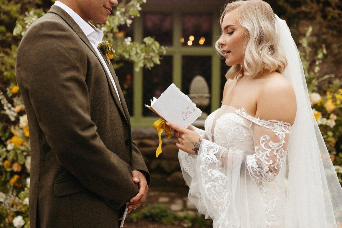 Personal wedding ceremony moment