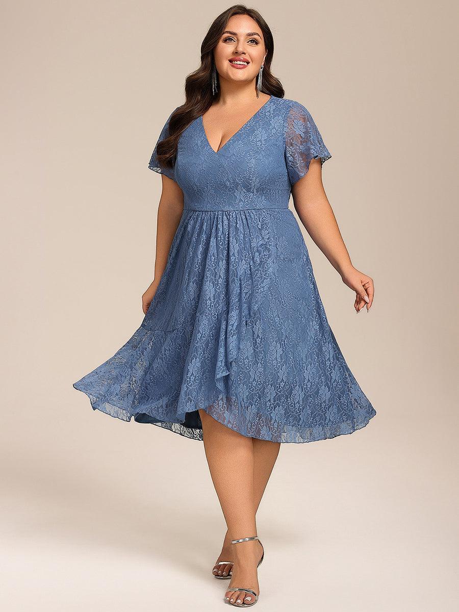 Plus size spring wedding dress