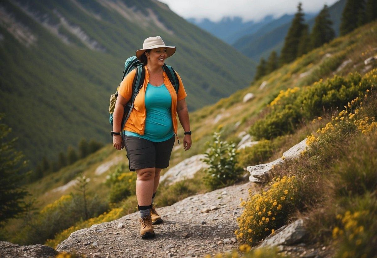 Plus size summer hiking outfit