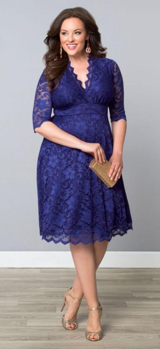 Plus size wedding guest dress