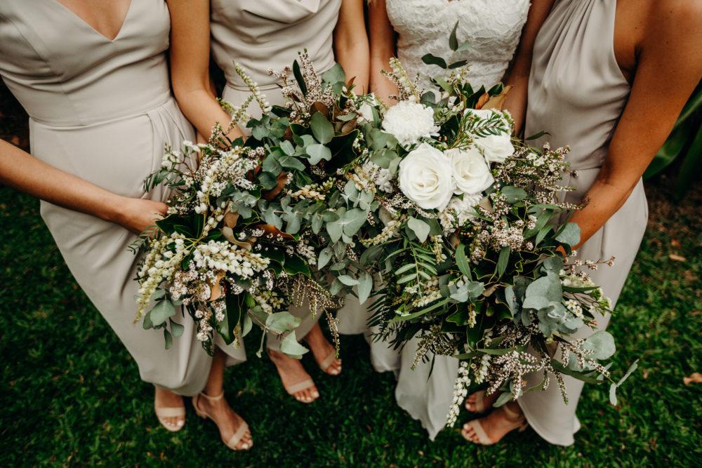 Rustic greenery bridesmaid bouquet