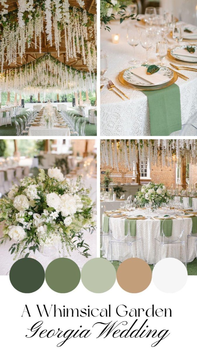 Sage green seasonal wedding color palette