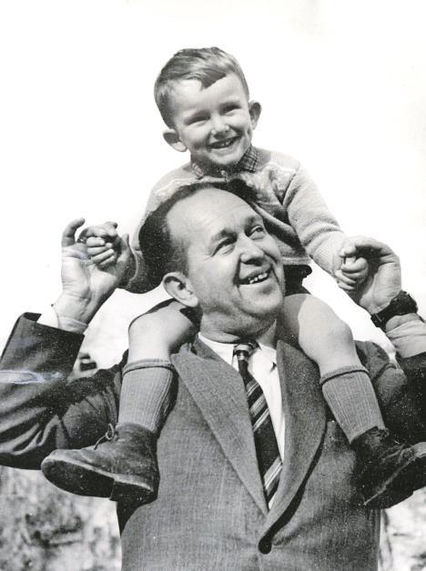 Father and son childhood photo